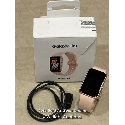 8475 - SAMSUNG GALAXY FIT3, SMART WATCH, FITNESS TRACKER, HEALTH MONITORING, PINK GOLD, 3 YEAR MANUFACTURER... 