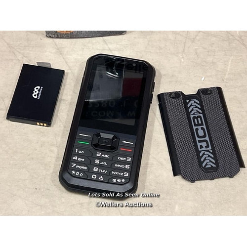 8503 - JCB TRADESMAN 3 SMART FEATURE RUGGED WATERPROOF 4G MOBILE SIM-FREE DUAL-SIM PHONE WITH WHATSAPP - BL... 