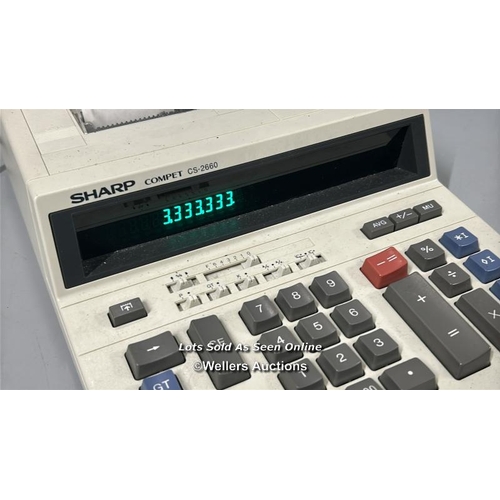 301 - Sharp Compet CS-2660 desktop calculator, powers up not fully tested / AN43