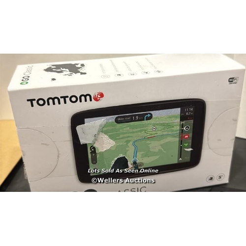 8001 - TOMTOM CAR SAT NAV GO CLASSIC, 5 INCH, WITH TRAFFIC CONGESTION AND SPEED CAM ALERT TRIAL THANKS TO T... 