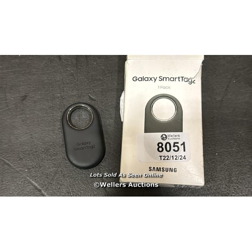 8051 - SAMSUNG GALAXY SMARTTAG2 BLUETOOTH TRACKER (1 PACK), COMPASS VIEW AR, FIND LOST MODE, BLACK / MINIMA... 