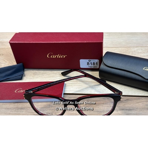 8181 - CARTIER CT0006OA 004 FRAMES / APPEARS NEW OR EX-DISPLAY / SEE IMAGES / G7