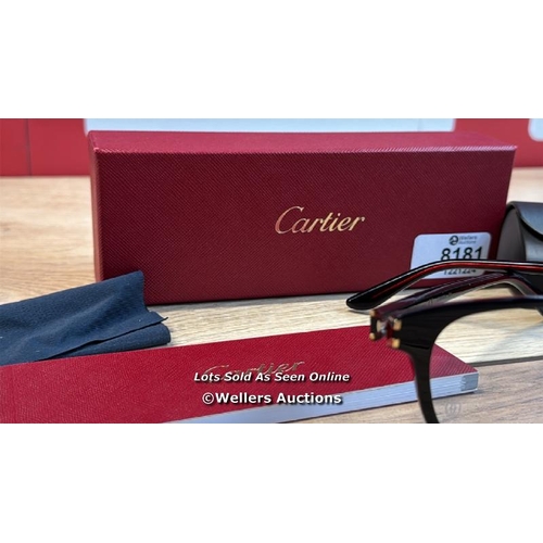 8181 - CARTIER CT0006OA 004 FRAMES / APPEARS NEW OR EX-DISPLAY / SEE IMAGES / G7