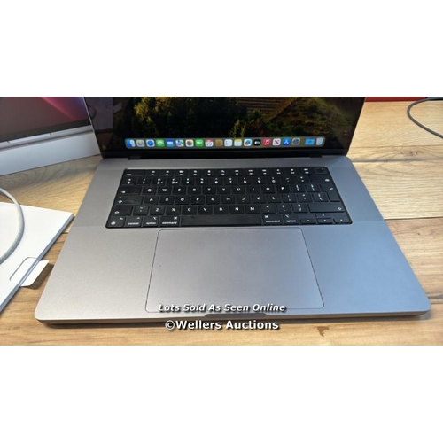 8199 - APPLE MACBOOK PRO, APPLE M2 PRO CHIP 12-CORE CPU, 19-CORE GPU, 16GB RAM, 512GB SSD, 16 INCH IN SPACE... 