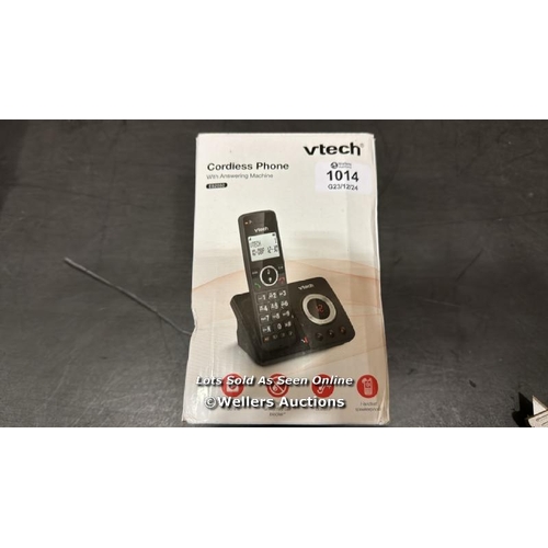 1014 - VTECH ES2050 DECT CORDLESS PHONE WITH ANSWERING MACHINE,CALL BLOCK,EASY-TO-READ BACKLIT DISPLAY,LAND... 