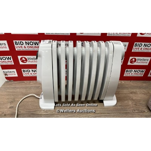 50 - DELONGHI TRNS0808M 800W OIL FILLED SMALL RADIATOR / NO POWER / SIGNS OF USE / F32