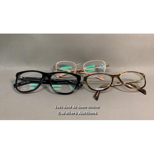 9512 - PRESCRIPTIONS GLASSES X3 INC. MARC JACOBS, KYLIE MINOGUE, TED BAKER