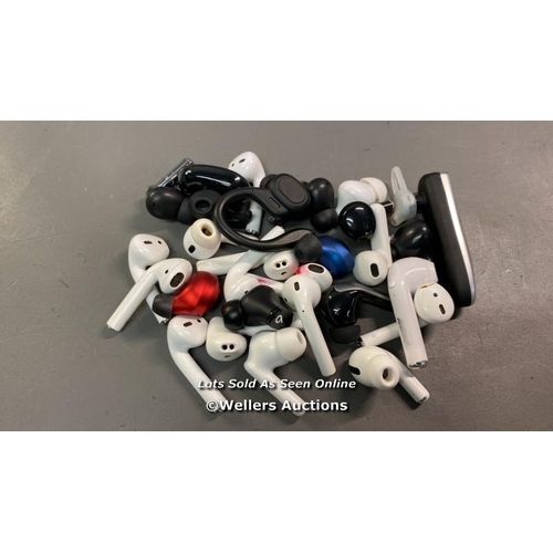 9519 - BAG OF SINGLE EARBUDS X27