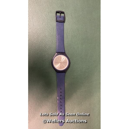 9562 - SWATCH WATCH / SWISS MADE/ RUBBER STRAP/ BLUE