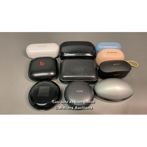 9570 - CHARGING EARBUDS CASE X10 (CASES ONLY)