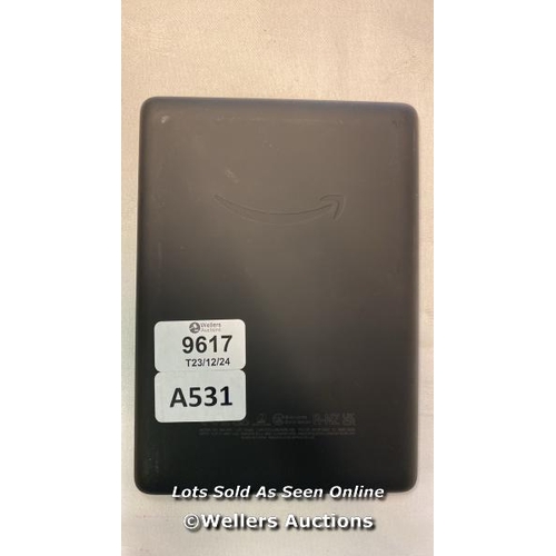 9617 - AMAZON KINDLE/ MODEL M2L4EK/ BLACK