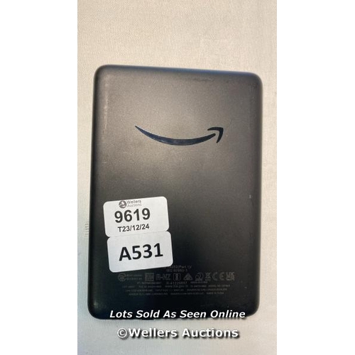 9619 - AMAZON KINDLE/ MODEL C2V2L3/ BLACK