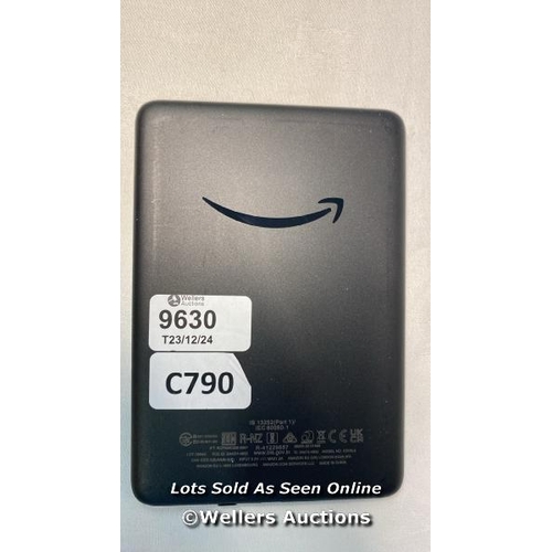 9630 - AMAZON KINDLE/ MODEL C2V2L3/ BLACK