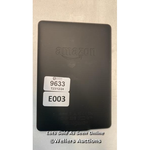 9633 - AMAZON KINDLE/ MODEL DP75SDI/ BLACK