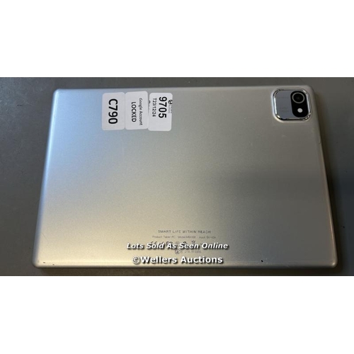 9705 - TABLET SMART LIFE WITHIN REACH MODEL MB1001 GOOGLE ACCOUNT LOCKED /SILVER