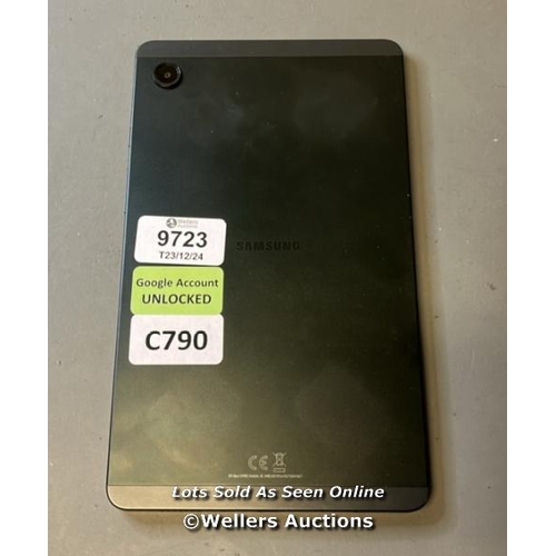 9723 - SAMSUNG TABLET/ GOOGLE ACCOUNT UNLOCKED