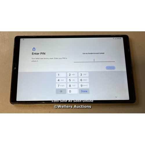 9724 - SAMSUNG TABLET/SM: T225/GOOGLE ACCOUNT LOCKED