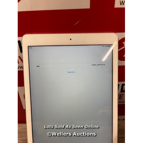 5188 - APPLE IPAD AIR / A1474 / 16GB / SERIAL: DMPLDRYFK14 / I-CLOUD (ACTIVATION) LOCKED / RESTORED TO FACT... 