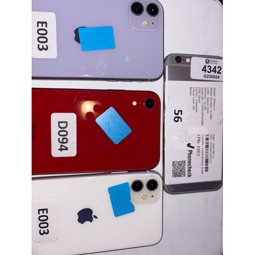 5012 - 7X APPLE IPHONES / MIXED MODELS / ICLOUD LOCKED / SOME WITH DAMAGE SEE IMAGES