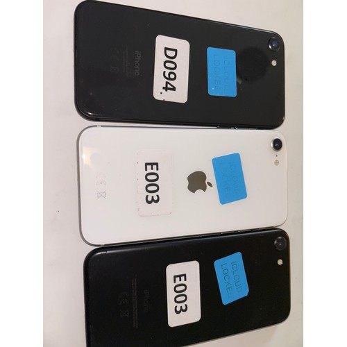 5027 - 8X MIXED APPLE IPHONE MODELS / ICLOUD LOCKED / SEE IMAGES