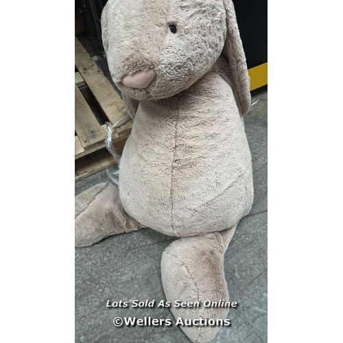 1034 - JELLY CAT BASHFUL BEIGE BUNNY REALLY BIG / LOCATED IN DARTFORD