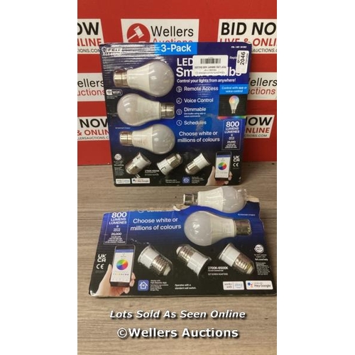 2046 - FEIT LED SMART A60 BULBS / MINIMAL SIGNS OF USE / SOME NEW IN OPEN PACKAGING / PALLET 1