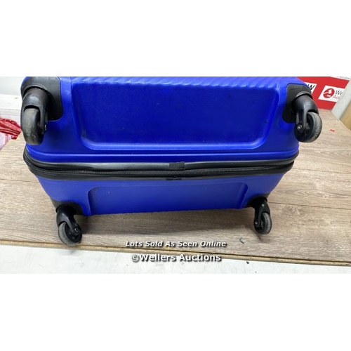 2048 - AMERICAN TOURISTER JETDRIVER LARGE 4 WHEEL SPINNER CASE / SIGNS OF USE / MISSING PULLER ON ZIP PULL ... 