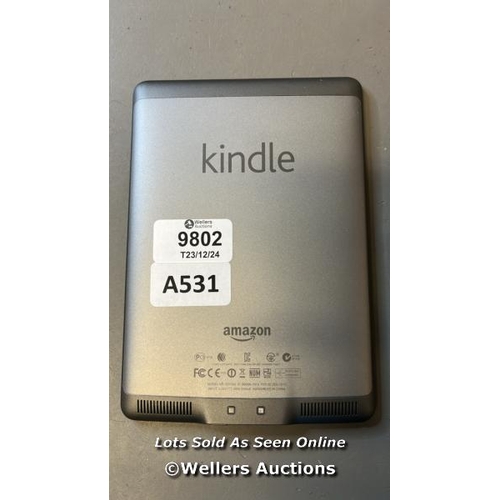 9802 - AMAZON KINDLE MODEL: D01200