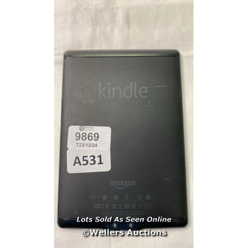 9869 - AMAZON KINDLE/MODEL: D01100