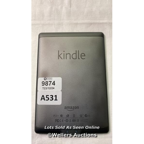 9874 - AMAZON KINDLE/MODEL: D01100