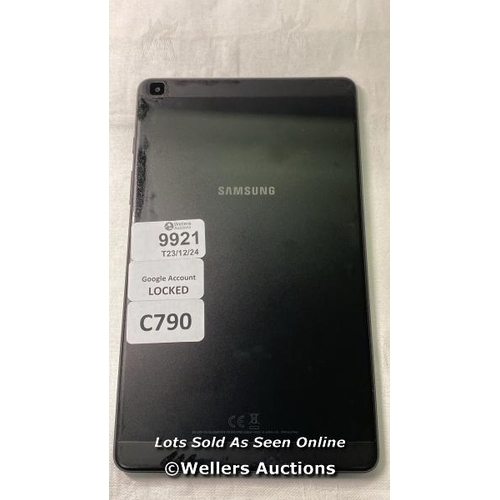 9921 - SAMSUNG TABLET/MODEL: SM-T290/GOOGLE ACCOUNT LOCKED