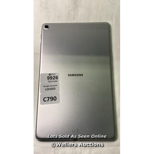 9926 - SAMSUNG TABLET/MODEL:SM-T510/GOOGLE ACCOUNT LOCKED