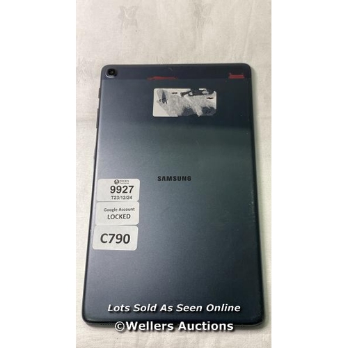 9927 - SAMSUNG TABLET/MODEL:SM-T510/GOOGLE ACCOUNT LOCKED