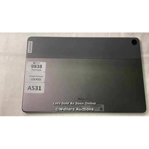 9938 - LENOVO TABLET/MODEL:TB328FU/GOOGLE ACCOUNT LOCKED