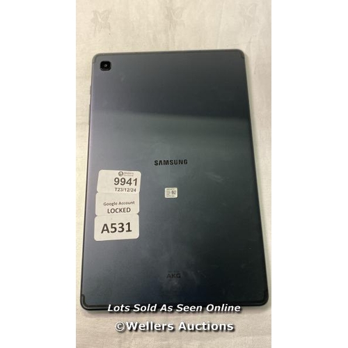 9941 - SAMSUNG TABLET/MODEL:SM-P613/GOOGLE ACCOUNT LOCKED