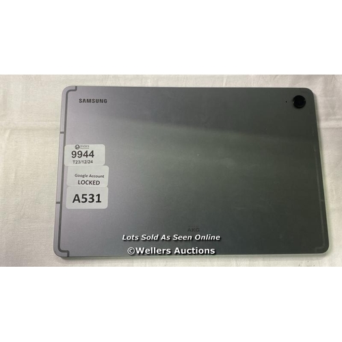 9944 - SAMSUNG TABLET SOUNG BY AKG/GOOGLE ACCOUNT LOCKED