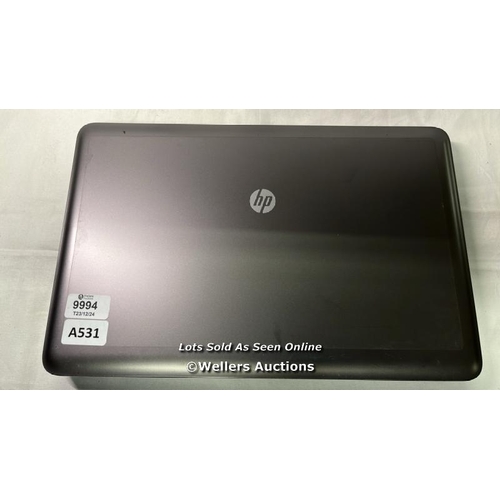 9994 - HP LAPTOP  HP 655 AMB E1-1200@1.4GHZ/ 2GB RAM/ 80GB HD/ SN: 534037-001