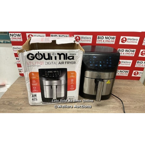 4018 - GOURMIA 6.7L DIGITIAL AIR FRYER / POWERS UP / SIGNS OF USE / W1