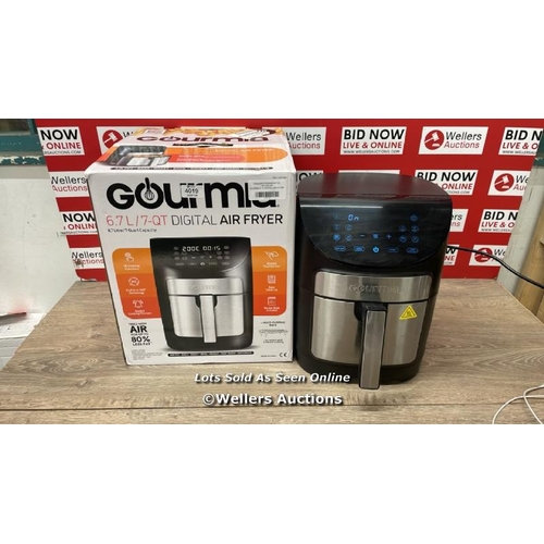 4019 - GOURMIA 6.7L DIGITIAL AIR FRYER / POWERS UP / SIGNS OF USE / W1