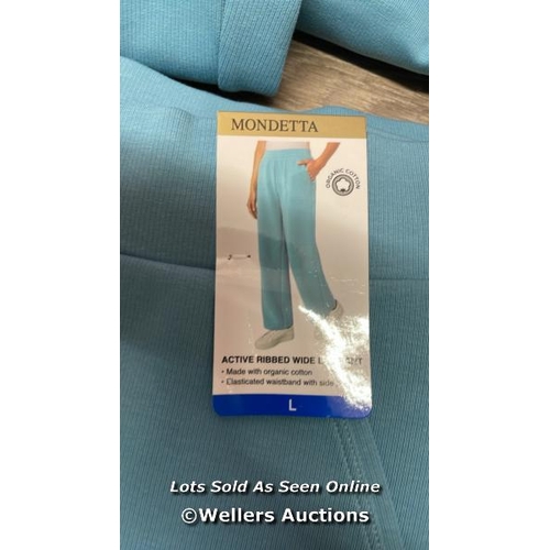 5024 - 6X LADIES NEW MONDETTA WIDE LEG TROUSERS / LARGE / D2