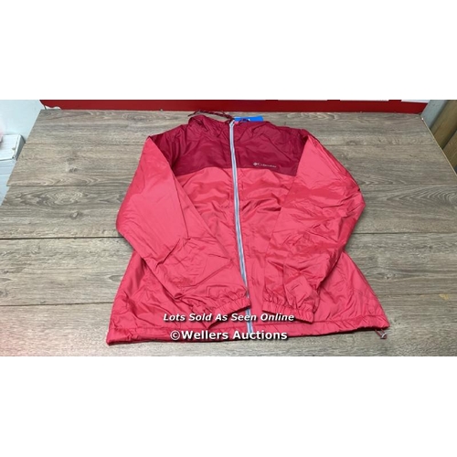 5060 - LADIES NEW COLUMBIA WATERPROOF COAT / ROUGE PINK / SMALL / E2