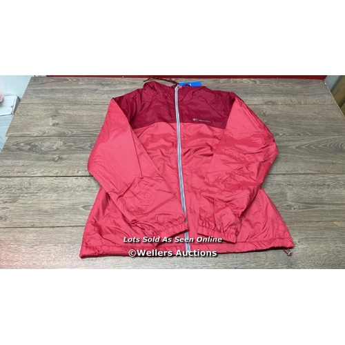 5063 - LADIES NEW COLUMBIA WATERPROOF COAT / ROUGE PINK / LARGE / E2