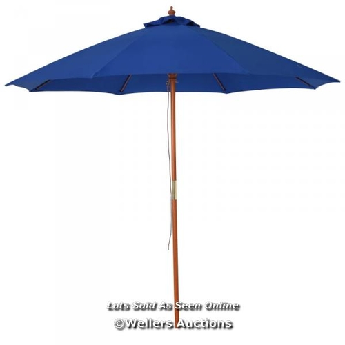 8031 - RRP: 89.99 - OUTSUNNY 2.5M GARDEN PARASOL UMBRELLA, OUTDOOR MARKET TABLE UMBRELLA WITH WOODEN POLE &... 