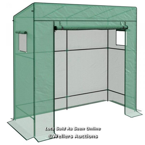 8176 - RRP: 39.99 - OUTSUNNY 77 X 196CM WALK-IN GREENHOUSE, WITH ACCESSORIES / PLEASE NOTE - INTERNET STOCK... 