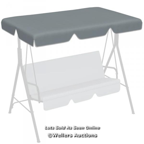 8287 - RRP: 29.99 - OUTSUNNY GARDEN SWING CANOPY REPLACEMENT 2/ 3 SEATER SWING SEAT REPLACEMENT COVER, UV50... 