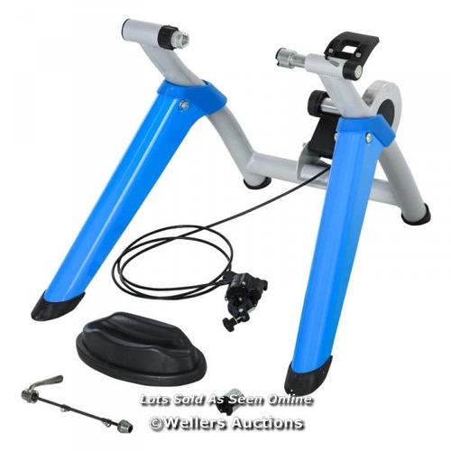 8292 - RRP: 99.99 - INDOOR BIKE TRAINER, FOLDABLE TURBO TRAINER BIKE STAND WITH 8 LEVEL MAGNETIC RESISTANCE... 