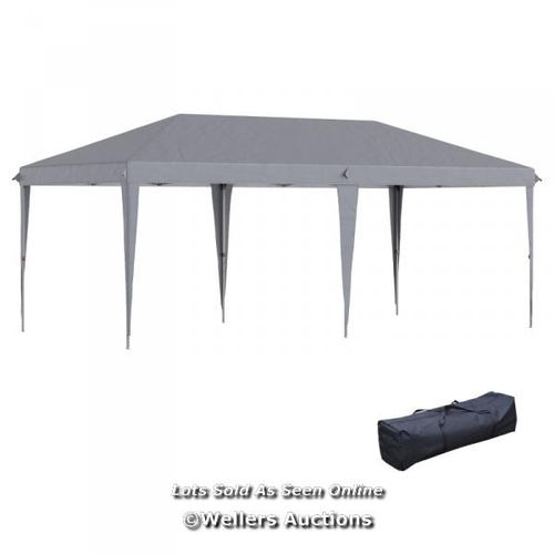 8300 - RRP: 159.99 - OUTSUNNY 3 X 6 M POP UP GAZEBO, FOLDABLE CANOPY TENT, HEIGHT ADJUSTABLE WEDDING AWNING... 