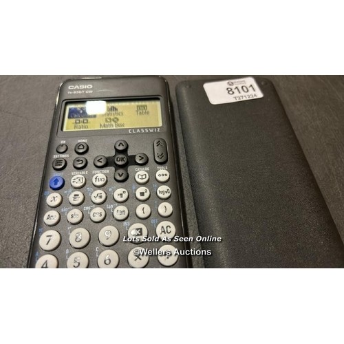 8101 - CASIO FX-83GTCW BLACK SCIENTIFIC CALCULATOR / MINIMAL SIGNS OF USE / POWERS UP / SEE IMAGES