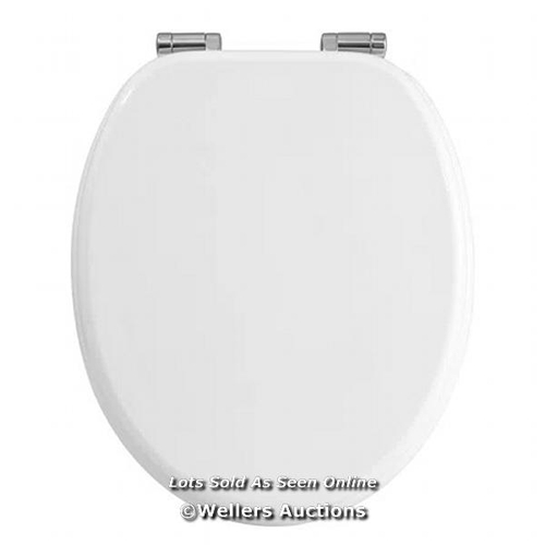 8734 - RRP: 29.99 - EAST URBAN HOME EAST URBAN HOME PREMIUM TOILET SEAT TOILET SEAT WITH SOFT CLOSE, MDF WO... 