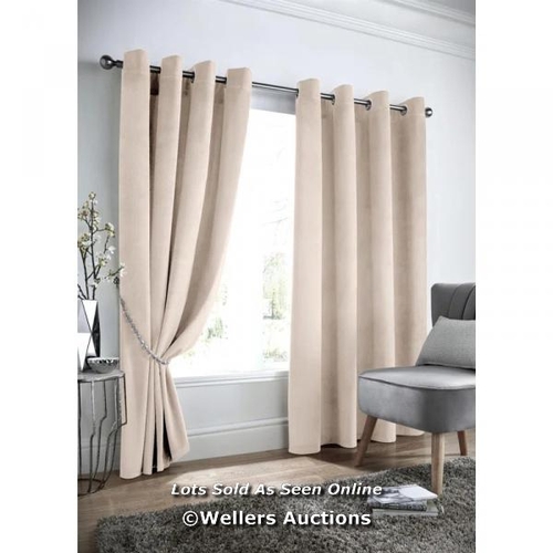 8771 - RRP: 94.99 - ETTA AVENUE LIEV POLYESTER EYELET ROOM DARKENING THERMAL CURTAINS / PANEL SIZE: 228CM W... 